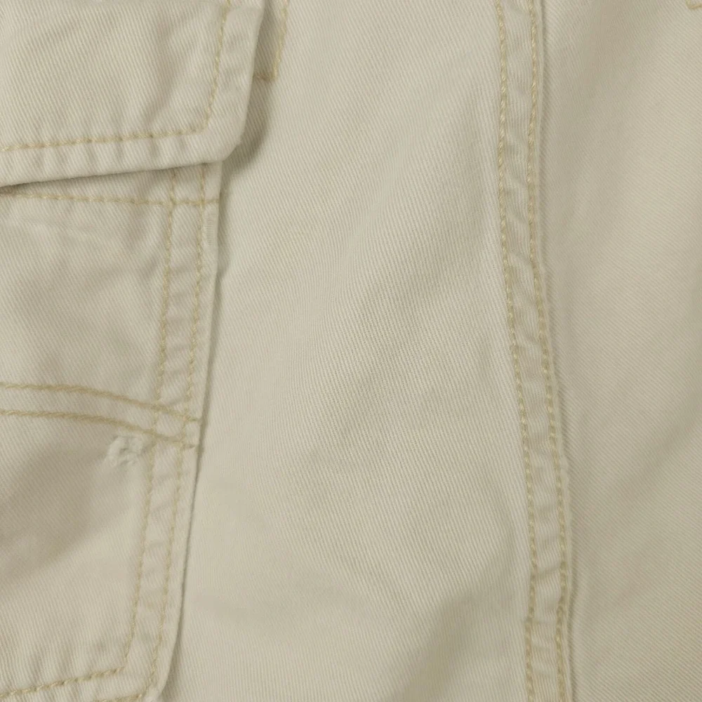 Levis Shorts Mens 38 Khaki Cargo Distressed Stained Workwear Utility Baggy Skate